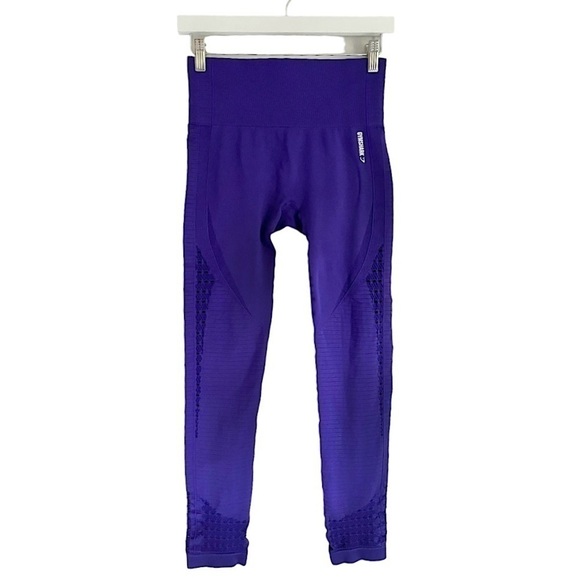 Gymshark Energy Seamless Full Length Leggings Purple Women’s‎ Size Small - Picture 1 of 9